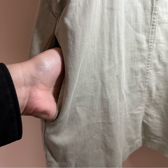 Y2K Overall Dress Junior Size 13 Pockets Pastel Green Denim Jumper Spring Summer - Picture 3 of 8